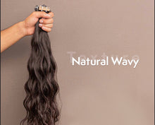 Load image into Gallery viewer, Natural Wavy Raw  Tape Hair Extensions
